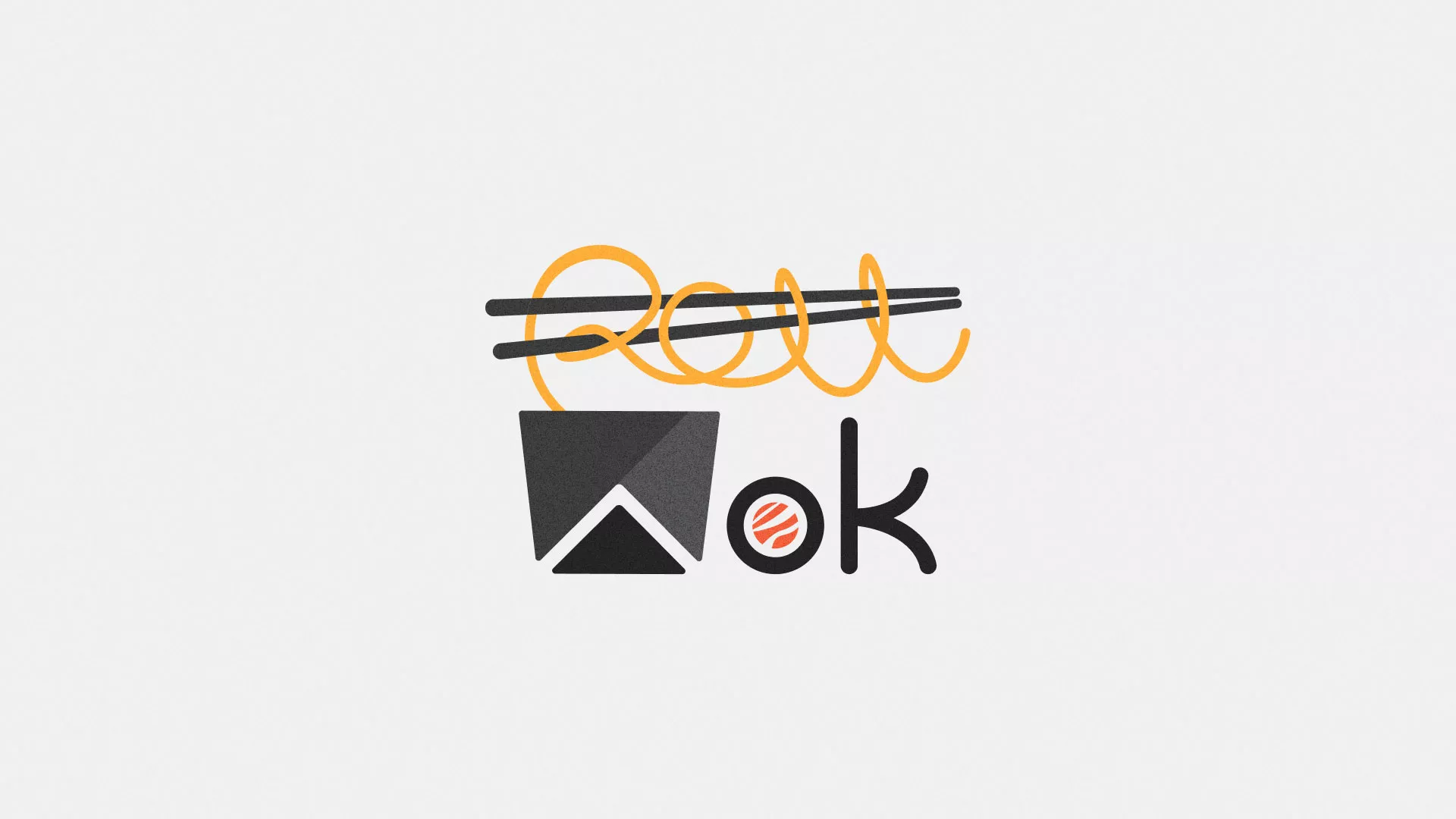 Разработка логотипа суши-бара «Roll Wok Club» в Михайловске